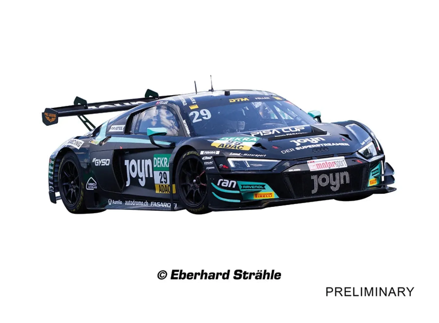 Audi R8 LMS GT3 evo II "Land Motorsport, No.29" DTM 2025