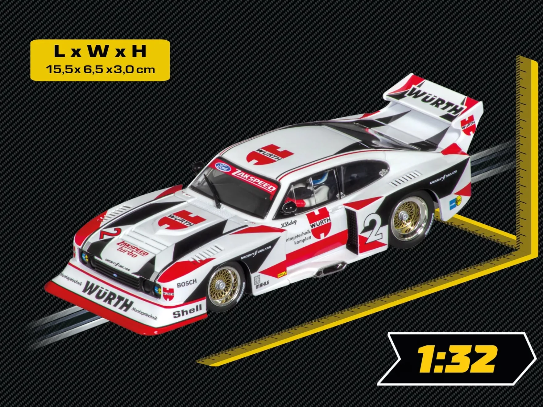 Ford Capri Zakspeed Turbo "Würth-Zakspeed-Team, No.2"