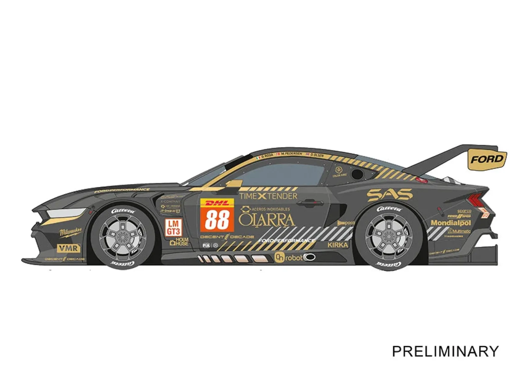Ford Mustang GT3 "Proton Competition, No.88" Spa 2024