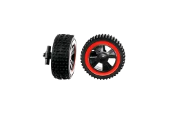 2 front wheels with rims & Wheel suspension for Red Speeder (201018)