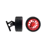 2 front wheels with rims + Wheel suspension for Fire Wheeler (160110), Fire Wheeler 2 (370160118)