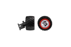 2 Front wheels with Steering axle for Red Scorpion (142018)