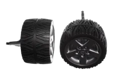 2 front wheels with steering stub Axle front