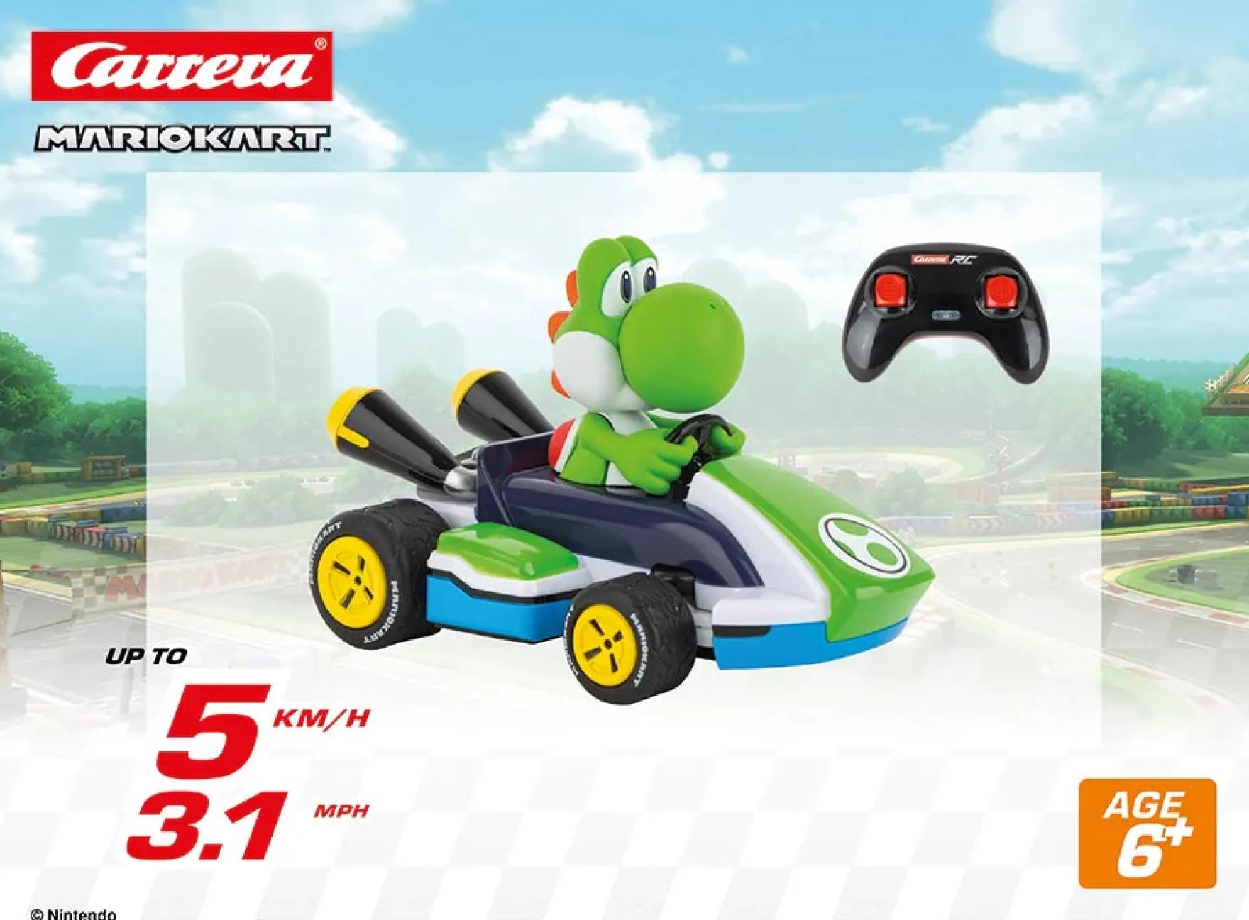 2,4GHz Mario Kart™ Race Kart 1:32, Yoshi