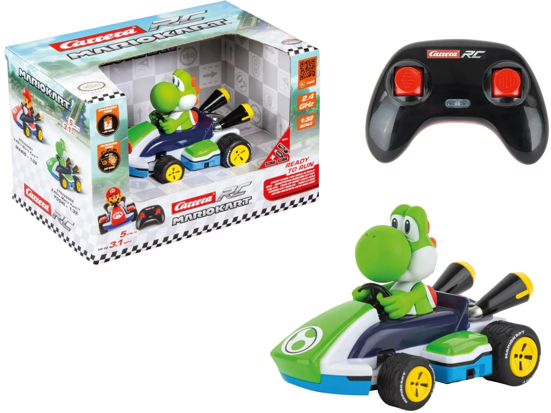 2,4GHz Mario Kart™ Race Kart 1:32, Yoshi