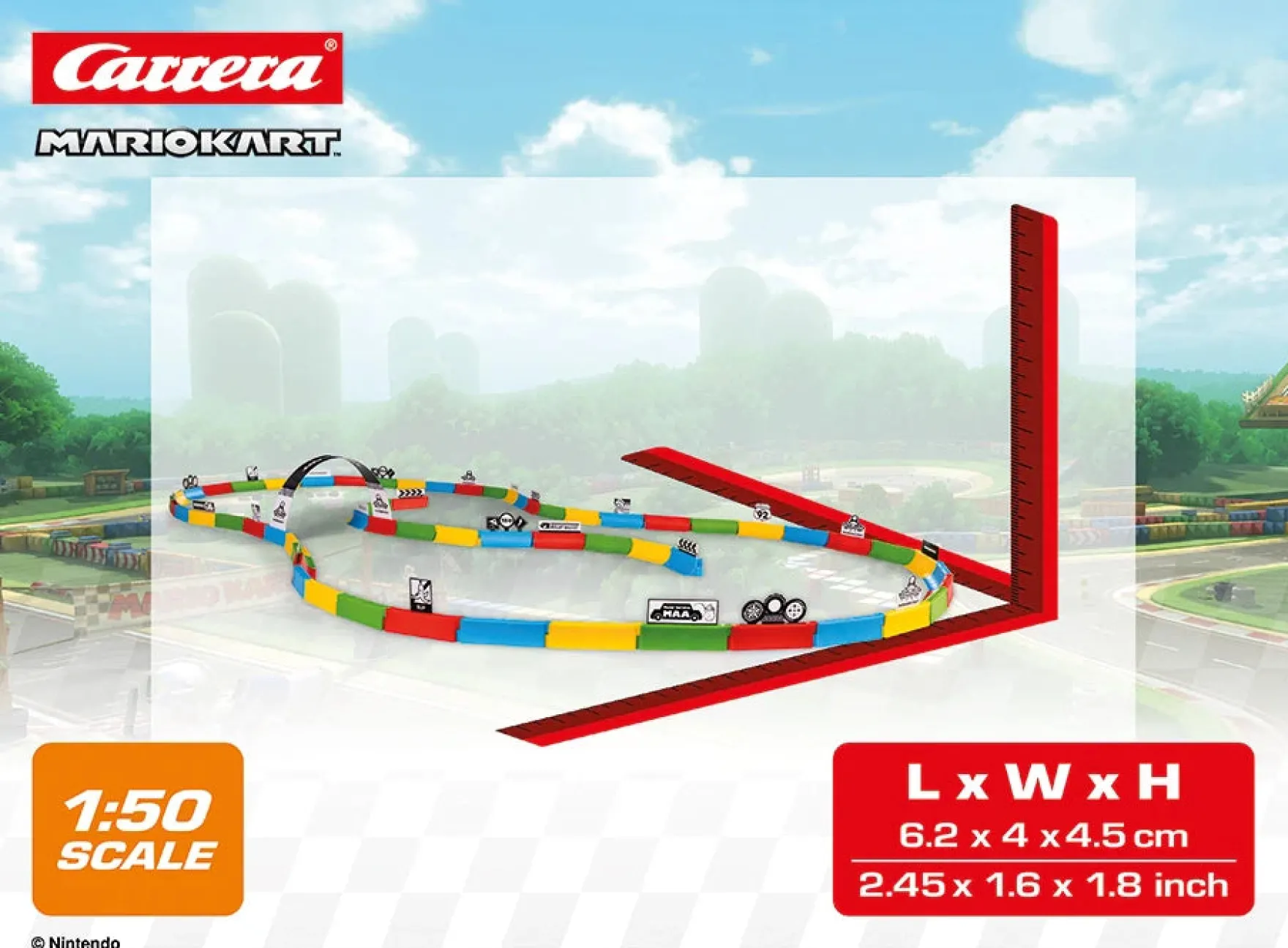 2,4GHz Mario Kart™ Tabletop Racing Set - Mario & Luigi