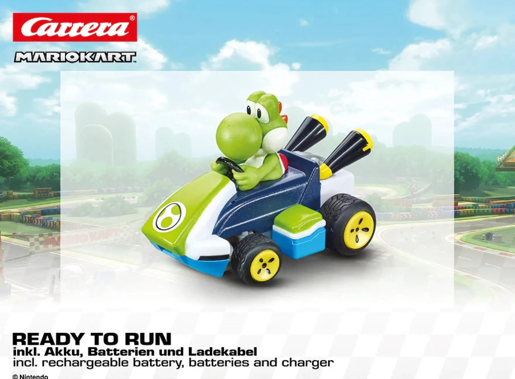 2,4GHz Mario Kart(TM) Mini RC, Yoshi (Paperbox)
