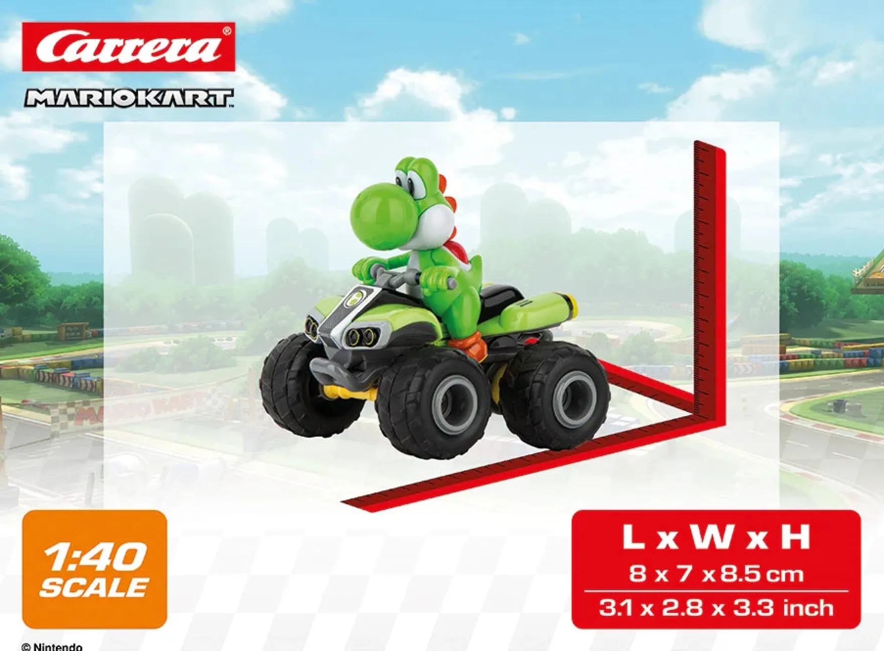 2,4GHz Mario Kart™, Yoshi - Quad 1:40