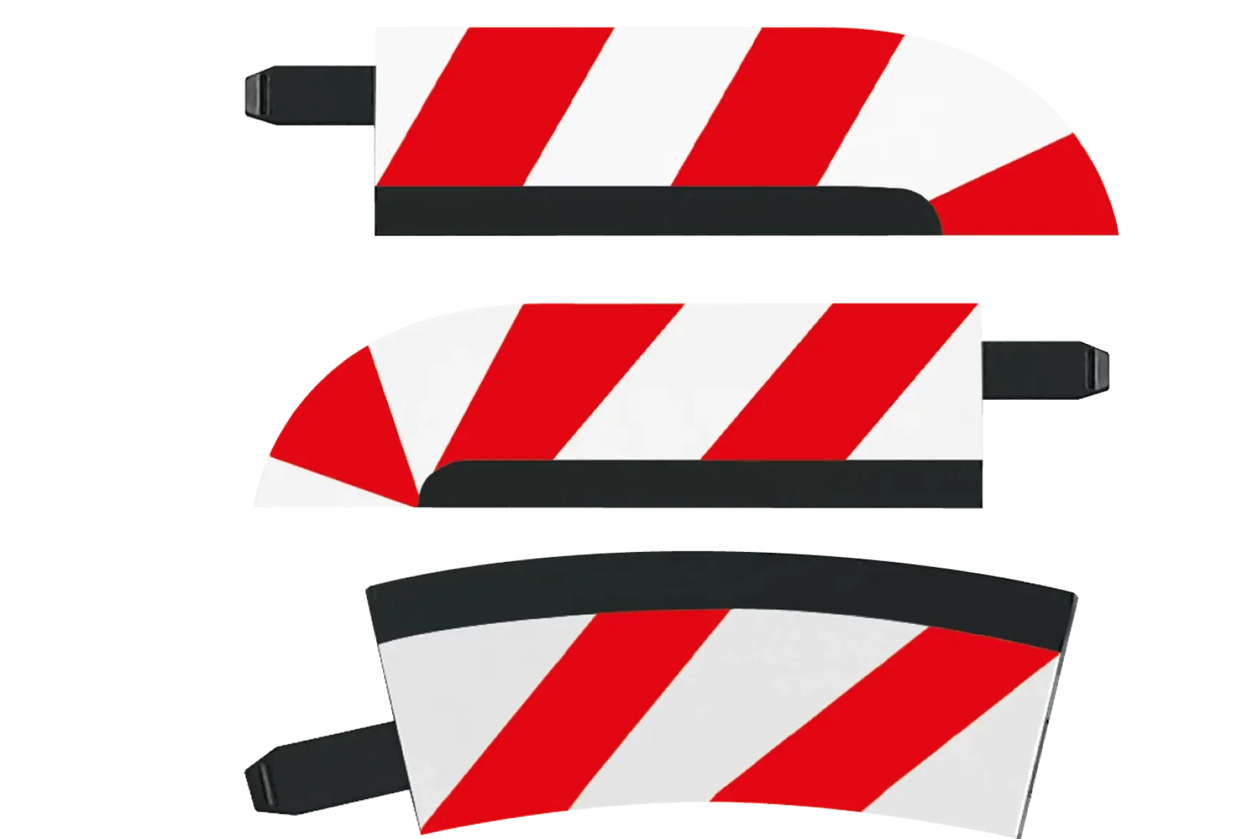Inside Shoulder for high banked curve 1/30° (6), end piece (2)