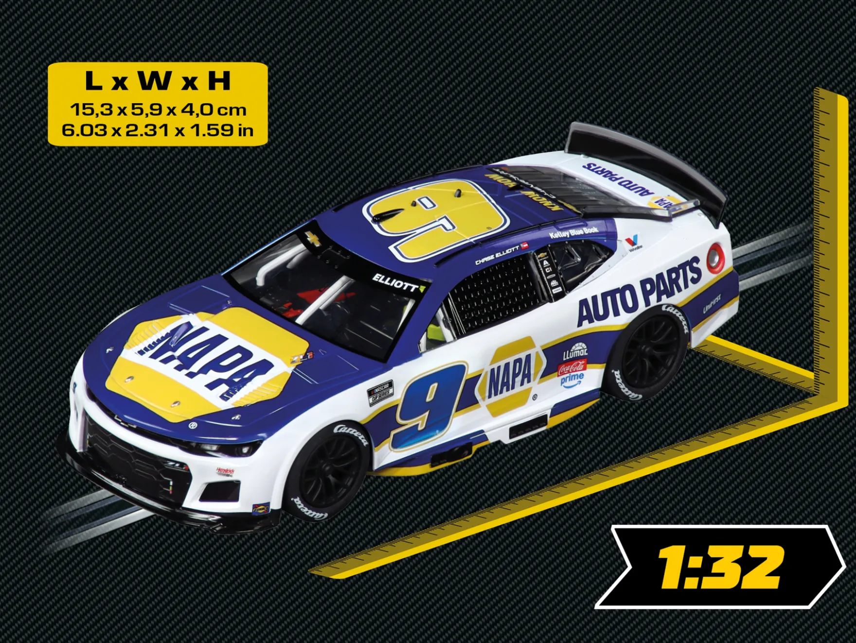 NASCAR Camaro NextGen ZL1 "Hendrick Motorsports, Chase Elliott, No.9" Season 2026