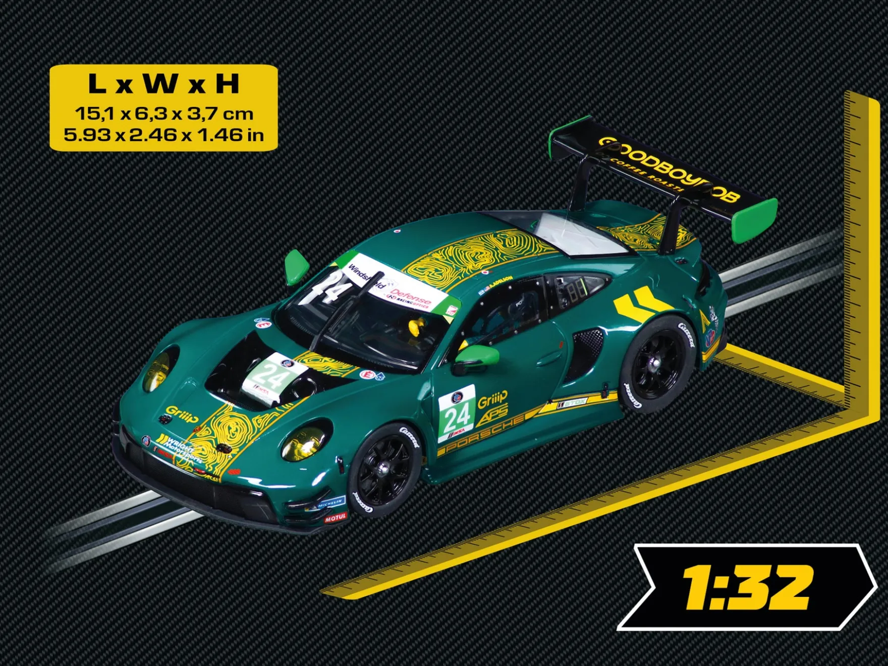 Porsche 911 GT3 R "Wright Motorsports, No.24"