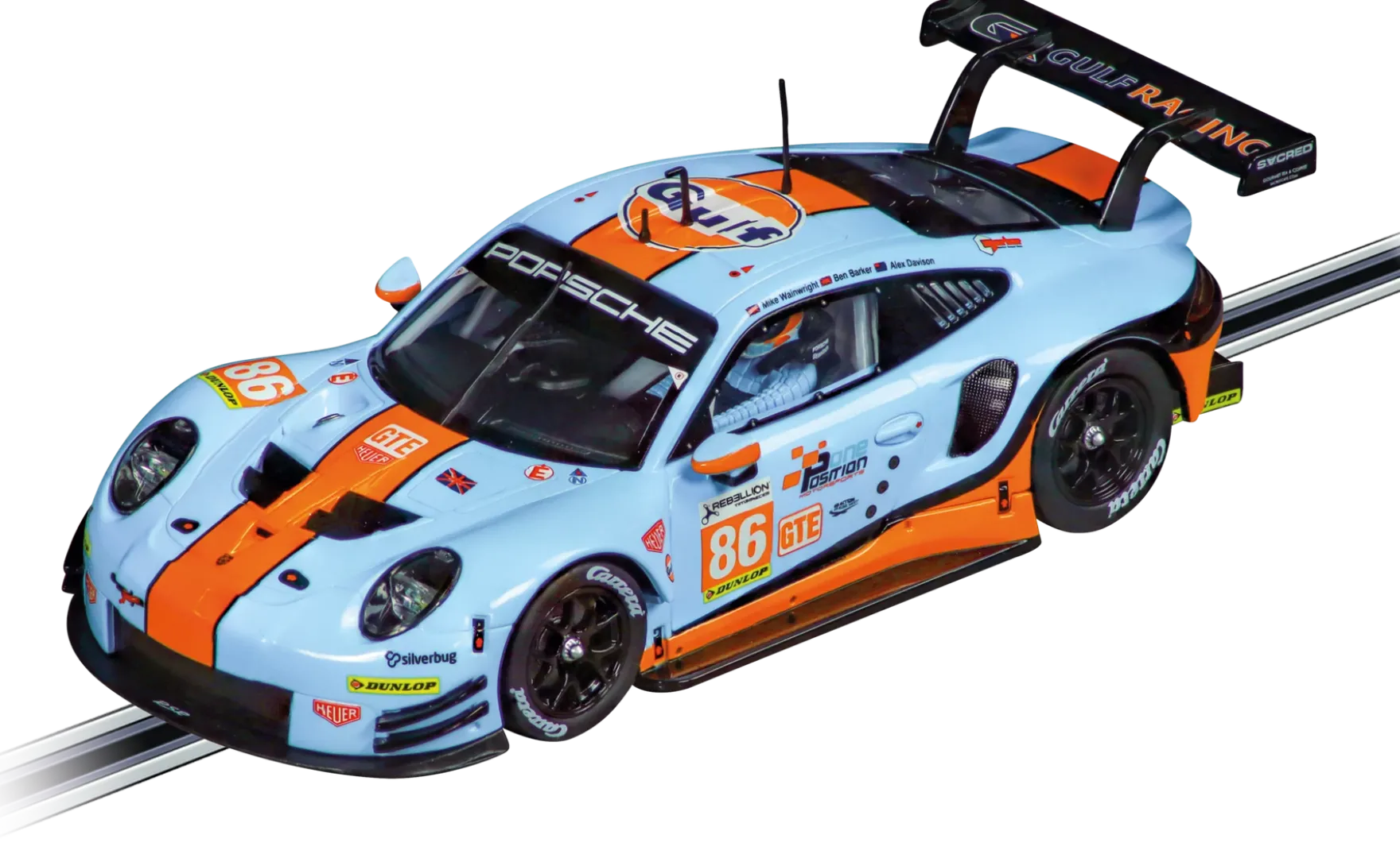 Porsche 911 RSR "Gulf Racing, Mike Wainwright, No.86", Silverstone 2019