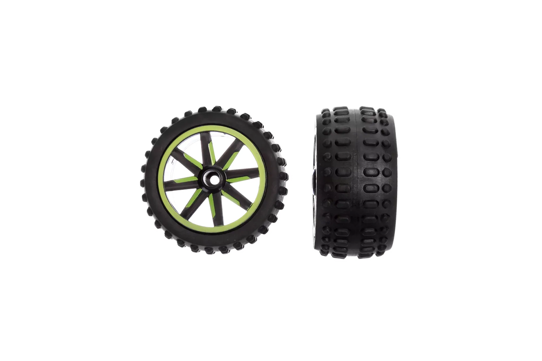 2 rear tyres with wheel rims for Green Stroke (370202013)