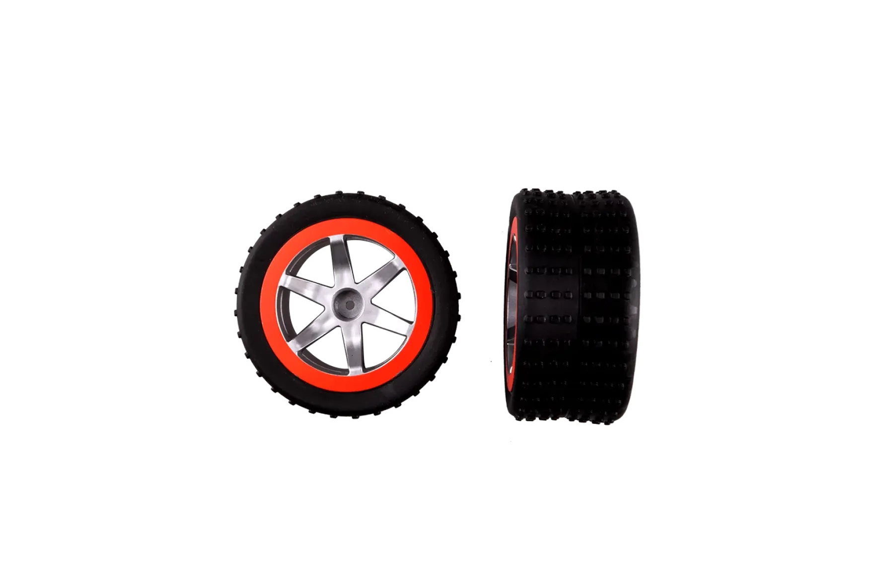 2 rear tyres with wheel rims for Agent Black Pursuit (162077)