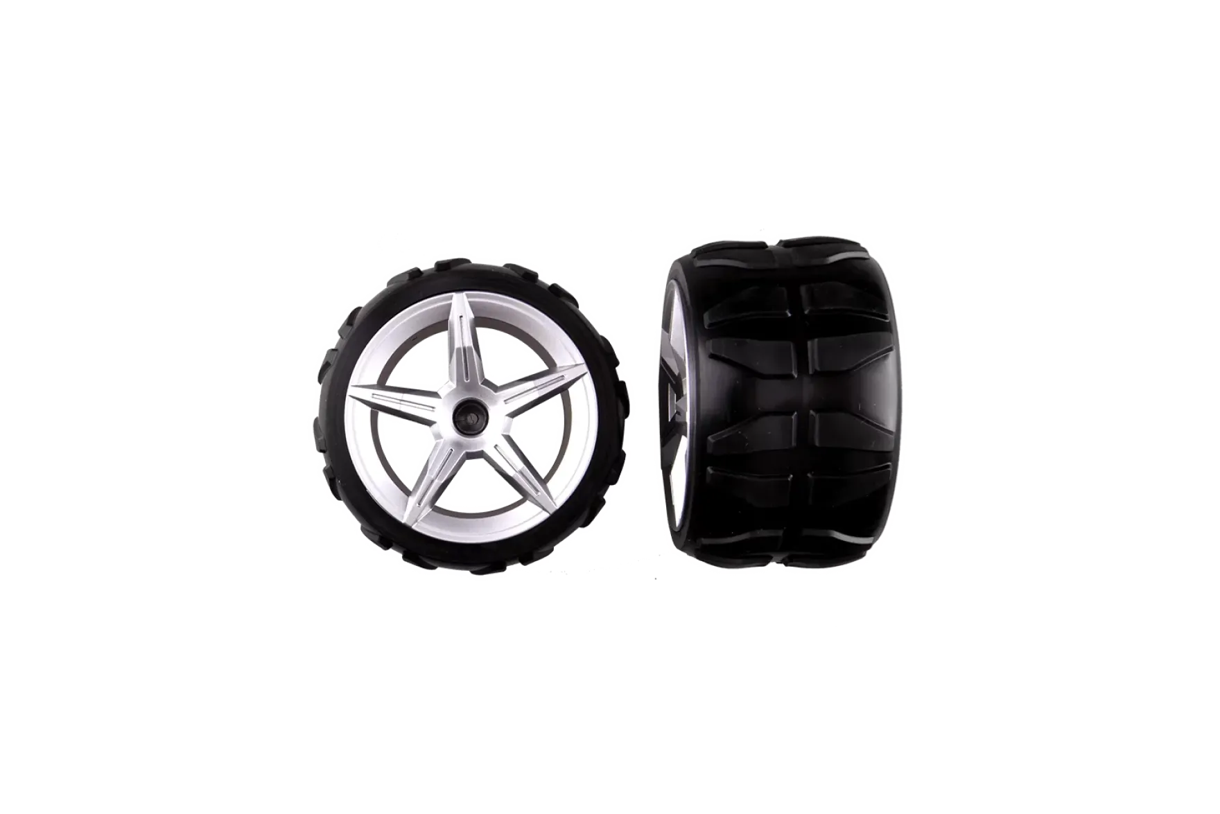 2 rear tyres with wheel rims for 24hr Tow Truck (162076)