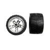 2 rear tyres with wheel rims for 160001, 160006, 160008
