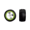 2 rear tyres with wheel rims for Green Cobra 3 (370201024)