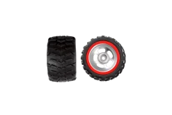 2 rear tyres with wheel rims for Flame Jumper (121006)