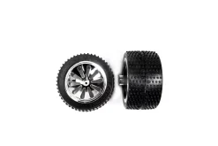 2 rear tyres with wheel rims for 161001 161002 161003 161006 162015 162016