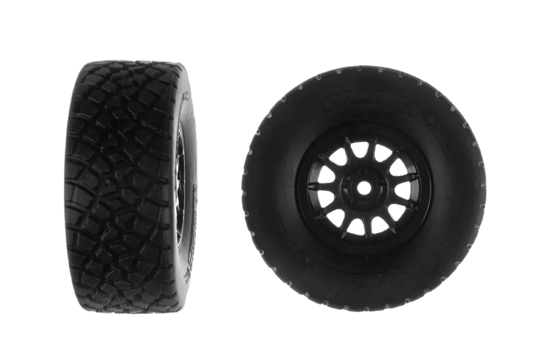2 rear wheels with rims