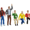Set of figures - spectators (5 pcs)