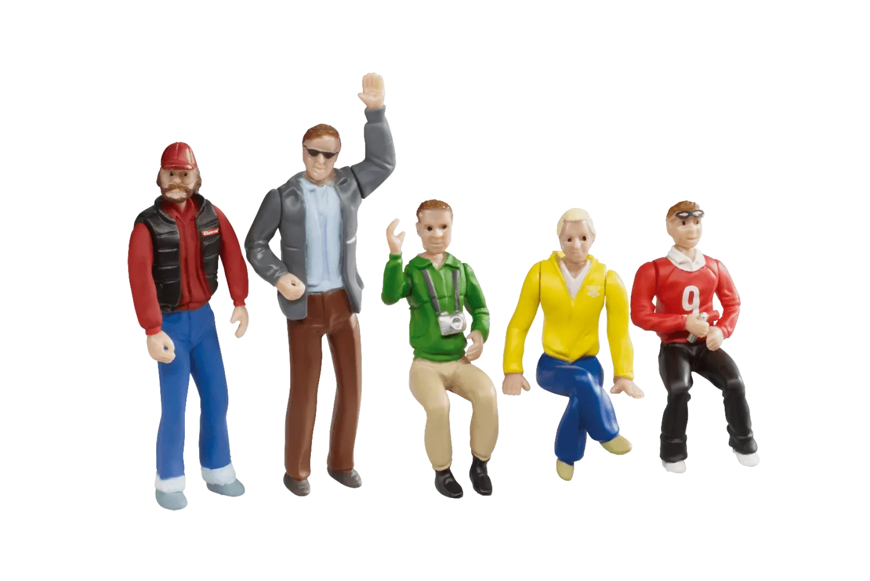 Set of figures - spectators (5 pcs)