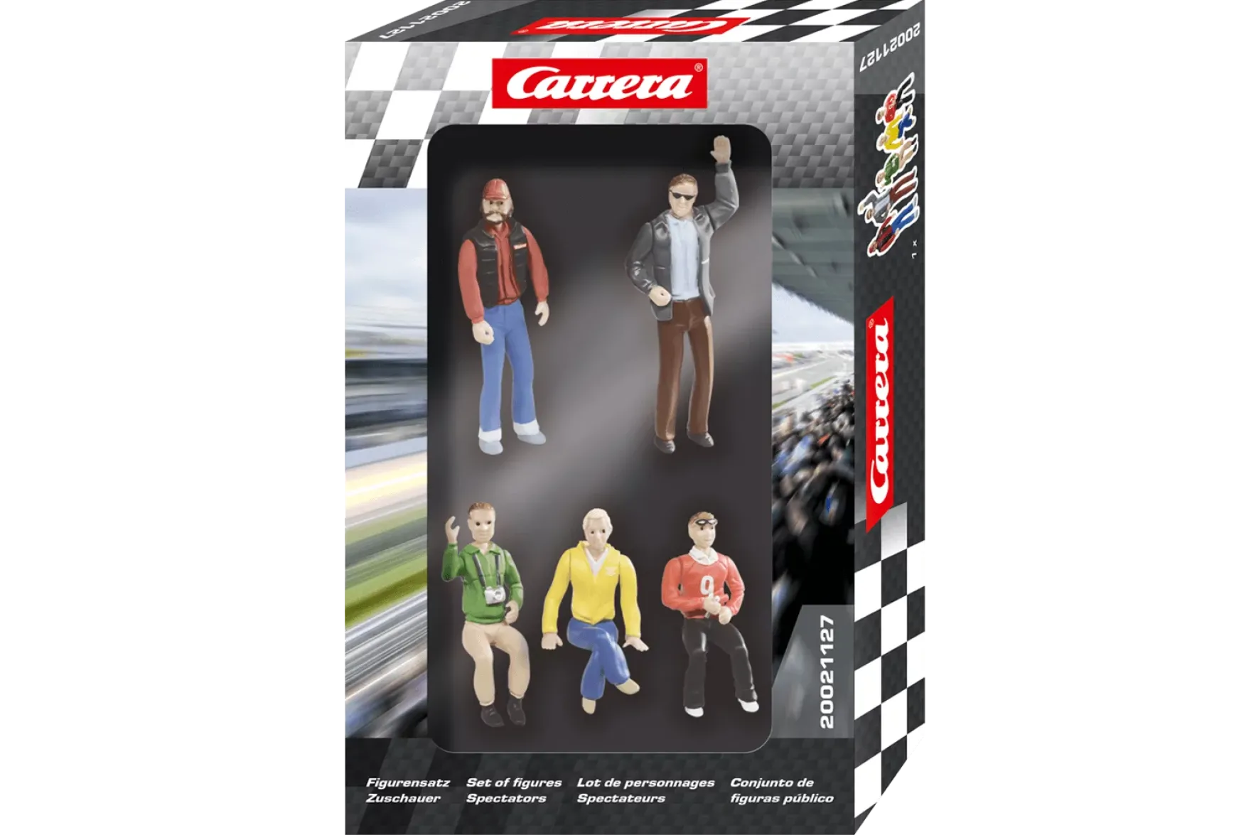 Set of figures - spectators (5 pcs)