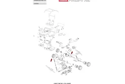 Suspension set 2 pcs. - Profi RC