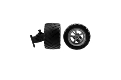 2 tyres with Steering axle for Fusion Rider (182015)
