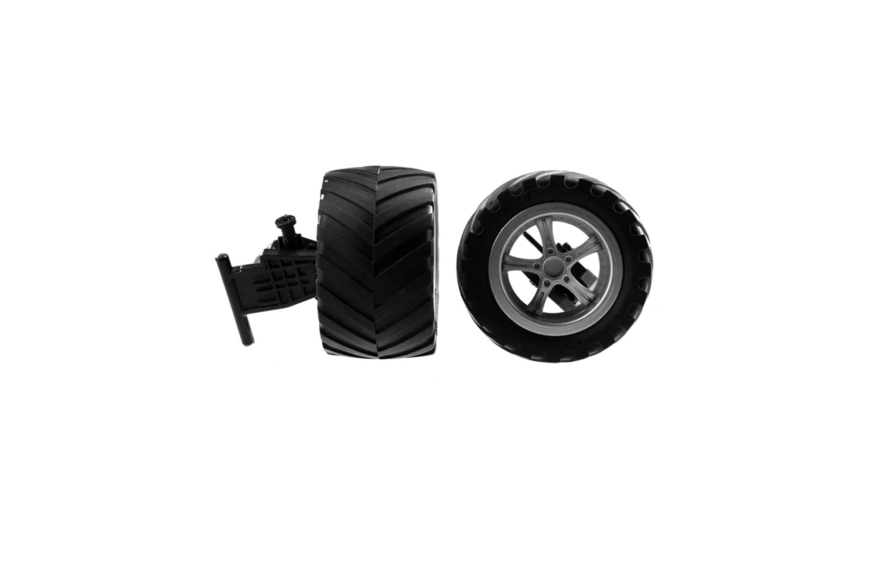 2 tyres with Steering axle for Fusion Rider (182015)
